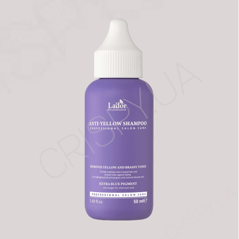 Шампунь для усунення жовтизни освітленого волосся LADOR ANTI-YELLOW SHAMPOO - 50 мл 